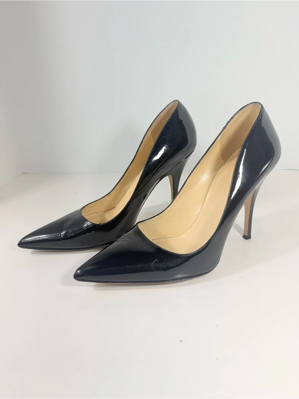 Kate Spade New York Black Patent Leather Pointed Toe Pumps Stiletto Heels US 10